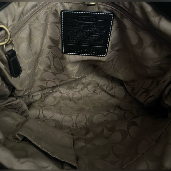 Coach Black Leather Satchel - Picture 3 of 15